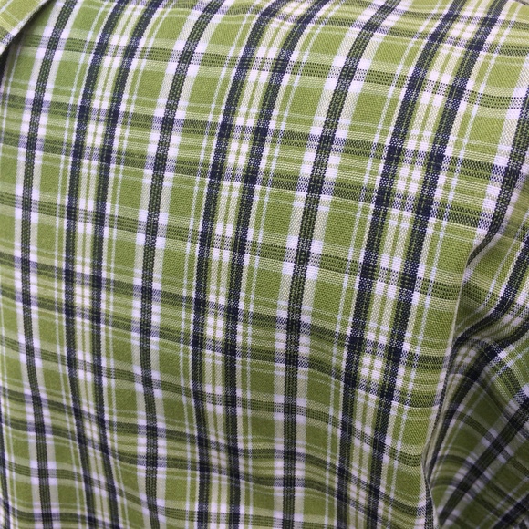 Cherokee Sz L Cotton Plaid Men Shirt - Picture 5 of 8